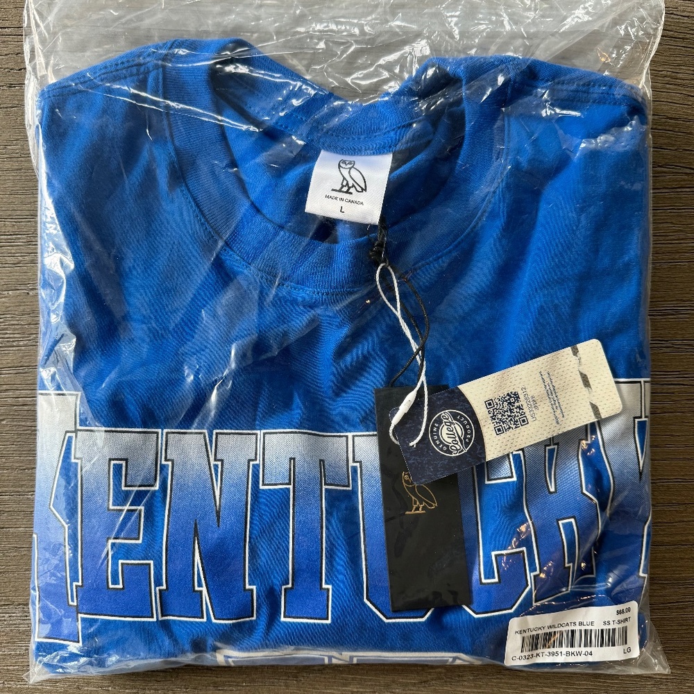 OVO x NCAA KENTUCKY WILDCATS T-SHIRT TEE brand new with tags